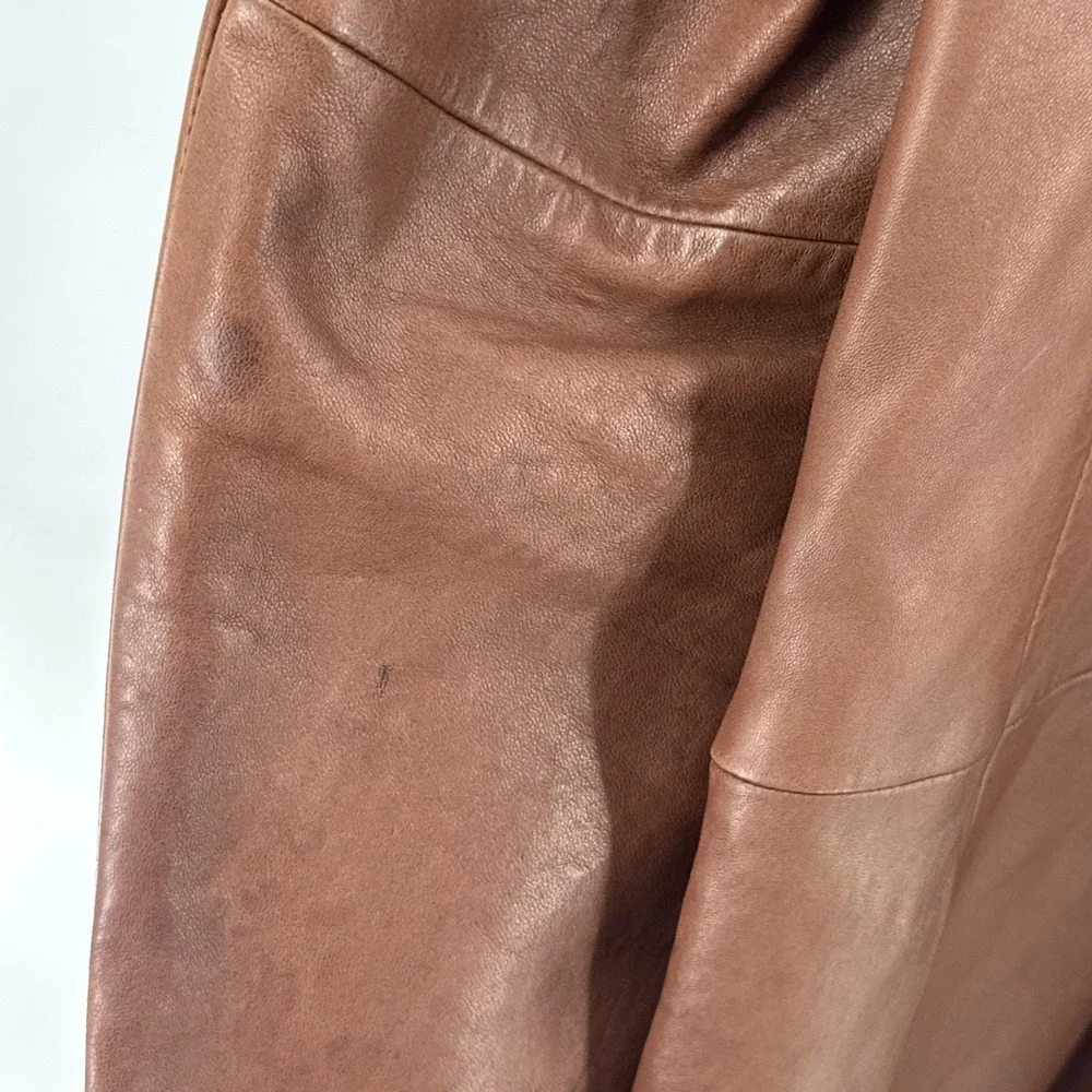 Vintage Banana Republic Leather Blazer Size 40R Brown